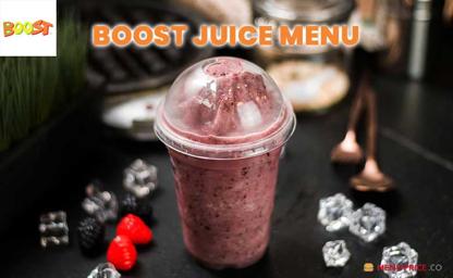 Boost Juice Australia Menu Price