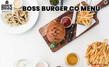 Boss Burger Co Menu Price Australia