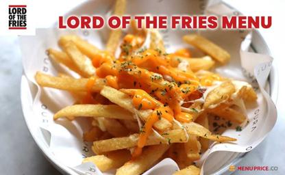 Lord Of The Fries Menu Price Australia