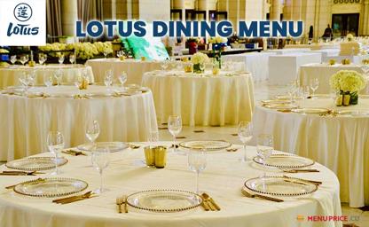 Lotus Dining Australia Menu Price