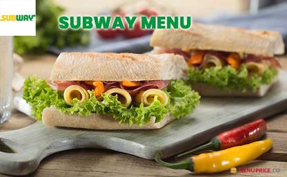 Subway Australia Menu Price