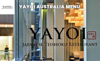 Yayoi Australia Menu Price