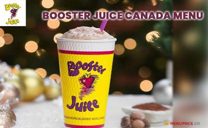 Booster Juice Canada Menu Price