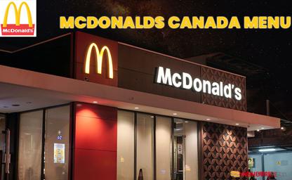 McDonald's Canada Menu Price