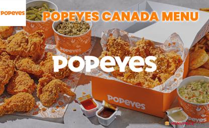 Popeyes Chicken Canada Menu Price