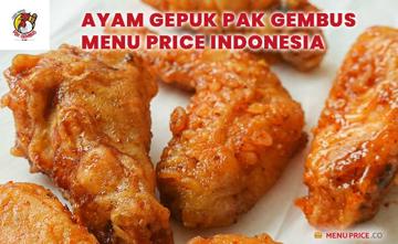 Ayam Gepuk Pak Gembus Menu Price Indonesia