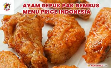 Ayam Gepuk Pak Gembus Indonesia Menu Price