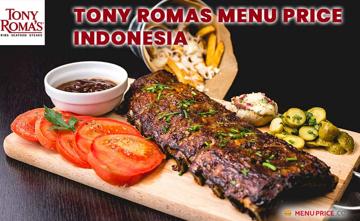 Tony Romas Menu Price Indonesia