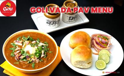 Goli Vada Pav India Menu Price