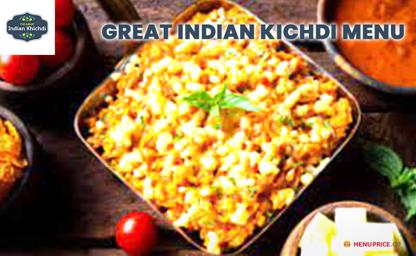great indian kichdi India Menu Price
