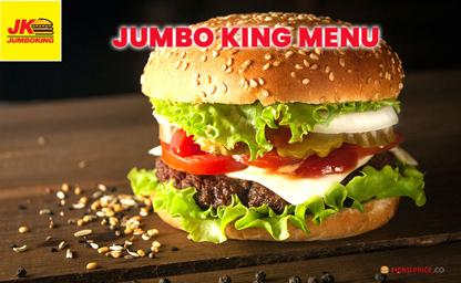 Jumbo King India Menu Price