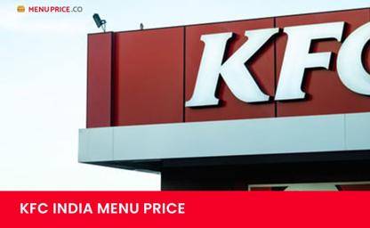 KFC India Menu Price