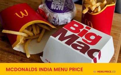 McDonald's India Menu Price