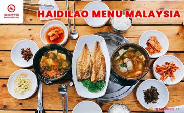 Haidilao Malaysia Menu Price