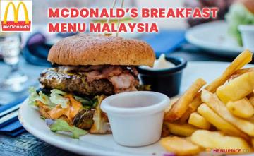 McD Breakfast Malaysia Menu Price