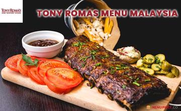 Tony Romas Malaysia Menu Price