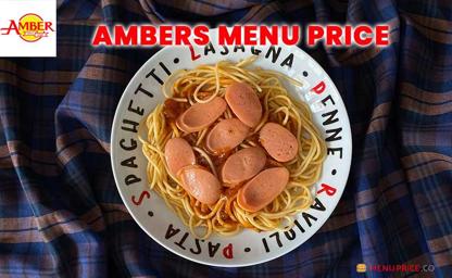 Ambers Philippines Menu Price