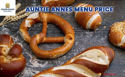 Auntie Anne's Philippines Menu Price