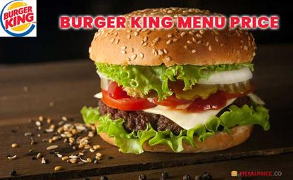 Burger King Philippines Menu Price