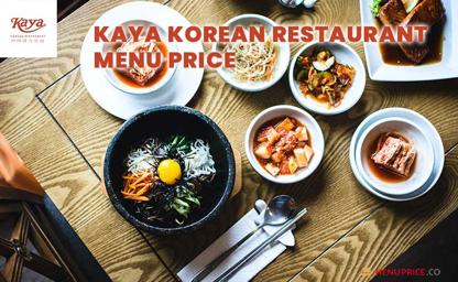 Kaya Korean Restaurant Menu Price Philippines