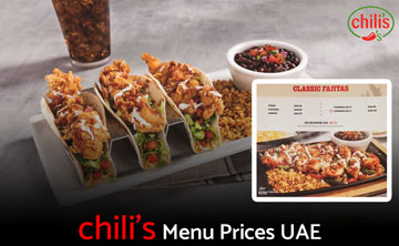 Chili's UAE Menu Price